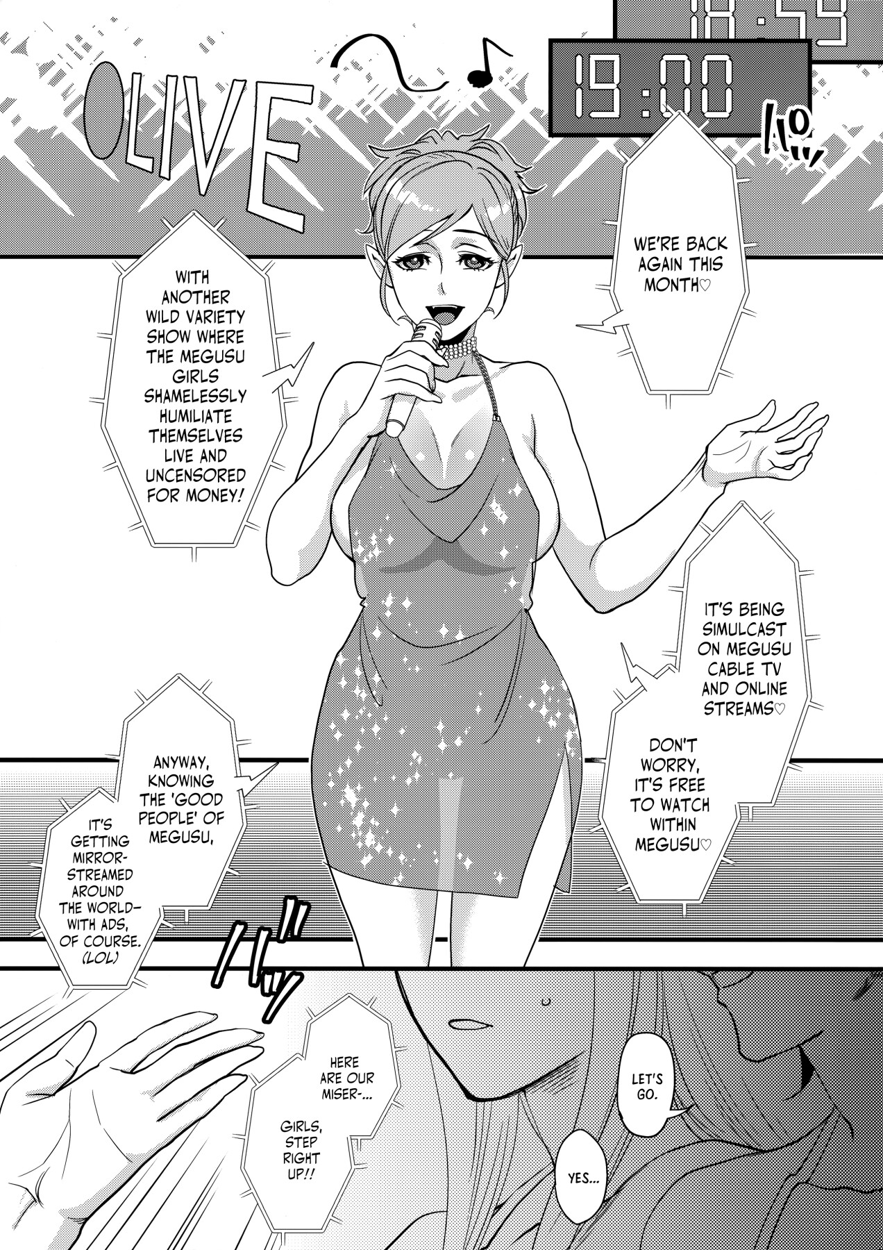 Hentai Manga Comic-Fun & Shame Game Show-Read-3